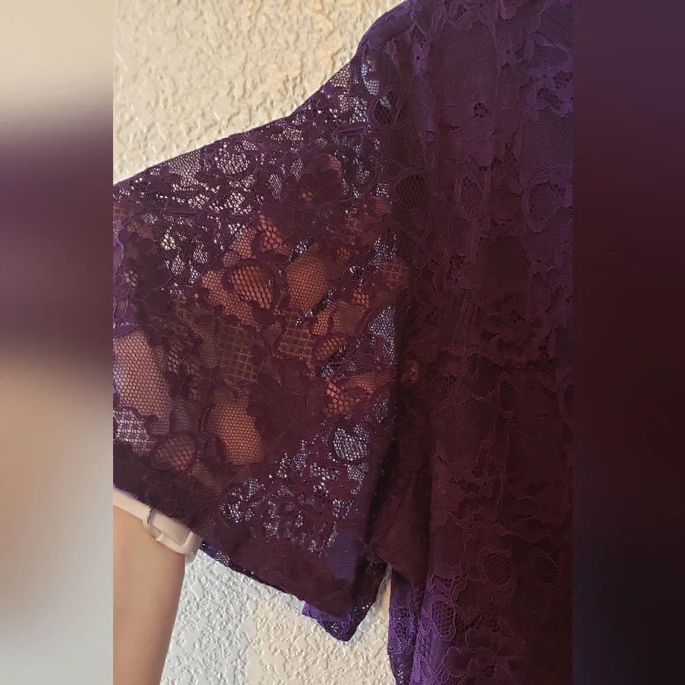 Per Seption Woman Deep Purple Blouse, Size 2x - Picture 4 of 7